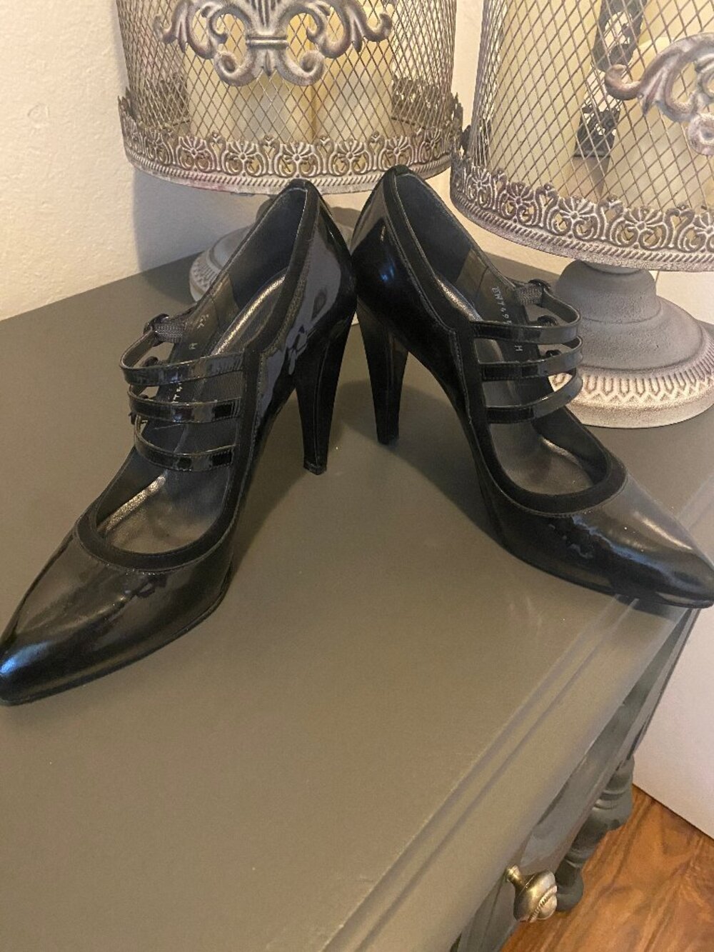 Stuart Weitzman 3 Strap Mary Jane Stilettos